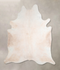 Ivory with Beige XX-Large Brazilian Cowhide Rug 8'1