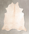 Ivory with Beige X-Large Brazilian Cowhide Rug 7'0