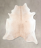 Ivory with Beige X-Large Brazilian Cowhide Rug 7'5