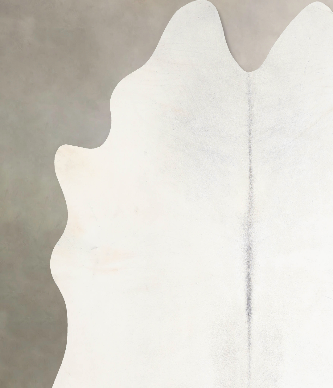 Light Grey X-Large Brazilian Cowhide Rug 7'3"H x 6'11"W #A31557 by Hud