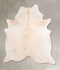 Ivory with Beige Large Brazilian Cowhide Rug 6'7