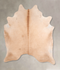 Beige XX-Large Brazilian Cowhide Rug 7'9