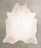 Ivory with Beige XX-Large Brazilian Cowhide Rug 8'4