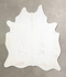 Ivory with Beige X-Large Brazilian Cowhide Rug 7'8
