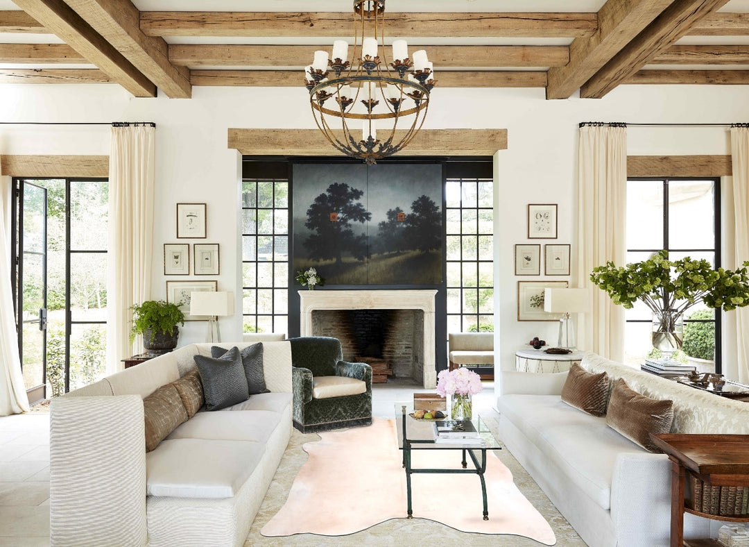 Palomino XX-Large Brazilian Cowhide Rug 7'8"H x 6'7"W #A31853 by Hudso