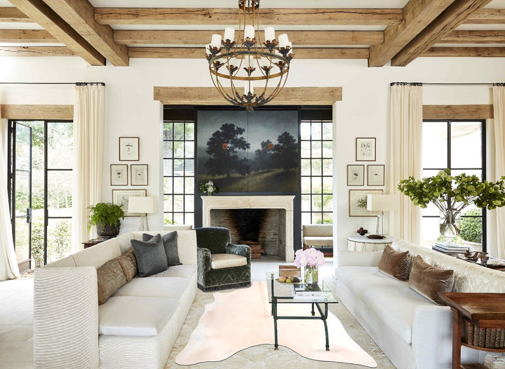 Palomino X-Large Brazilian Cowhide Rug 6'11"H x 6'7"W #A31899 by Hudson Hides