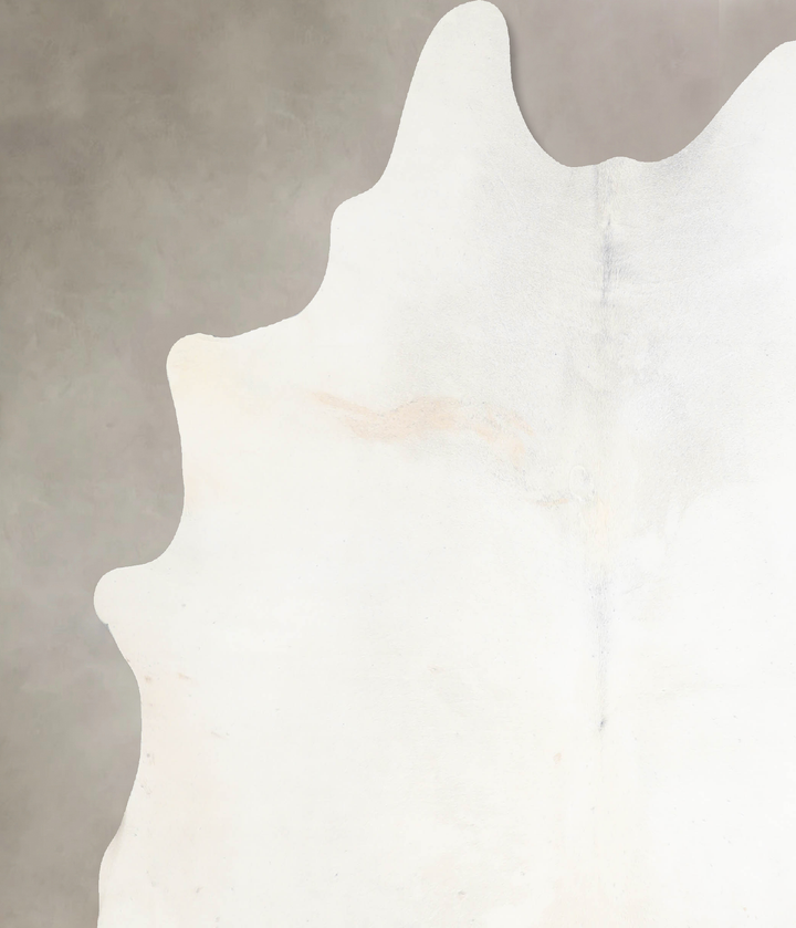 Light Grey X-Large Brazilian Cowhide Rug 7'1"H x 6'6"W #A32827 by Hudson Hides