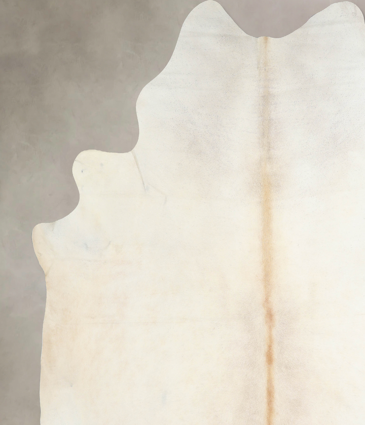 Ivory with Beige XX-Large Brazilian Cowhide Rug 8'7"H x 7'10"W #A32901 by Hudson Hides