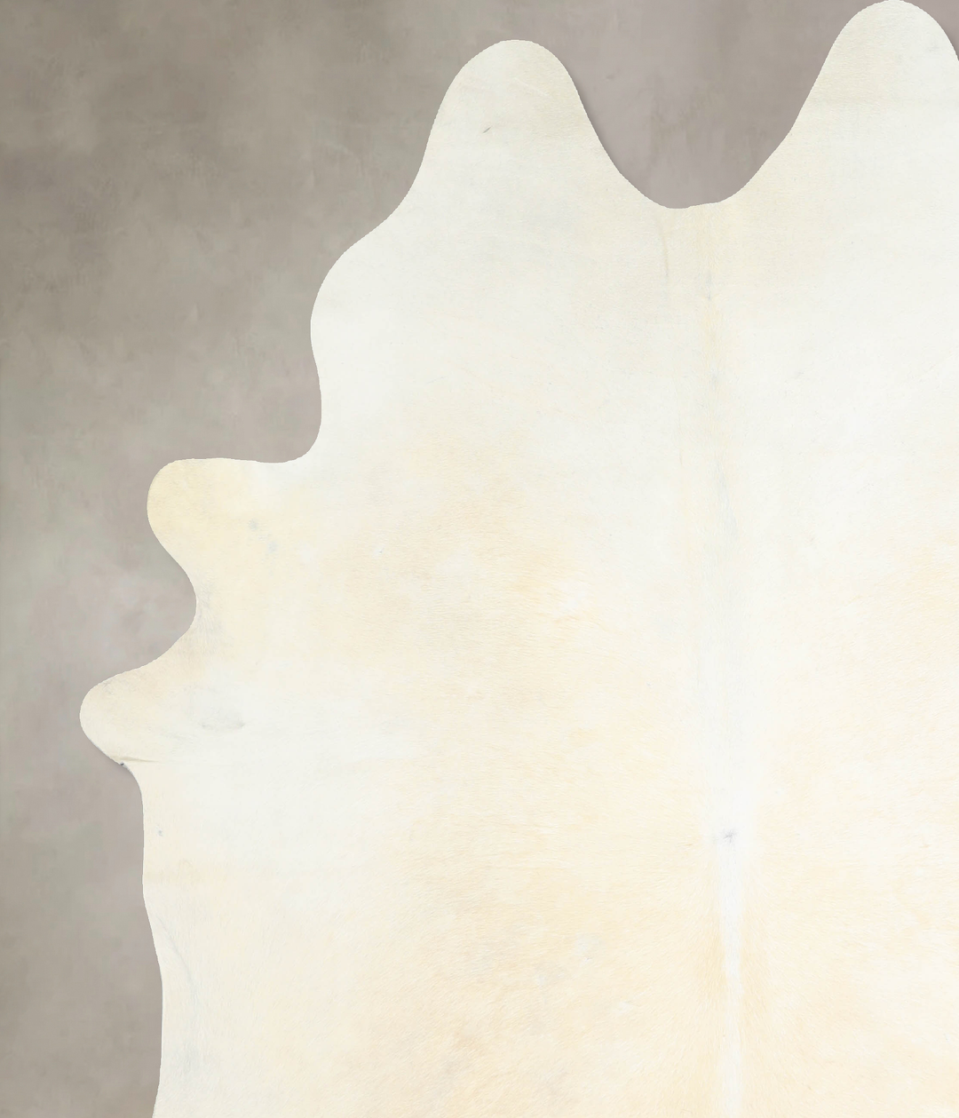 Ivory with Beige XX-Large Brazilian Cowhide Rug 7'10"H x 6'11"W #A3294