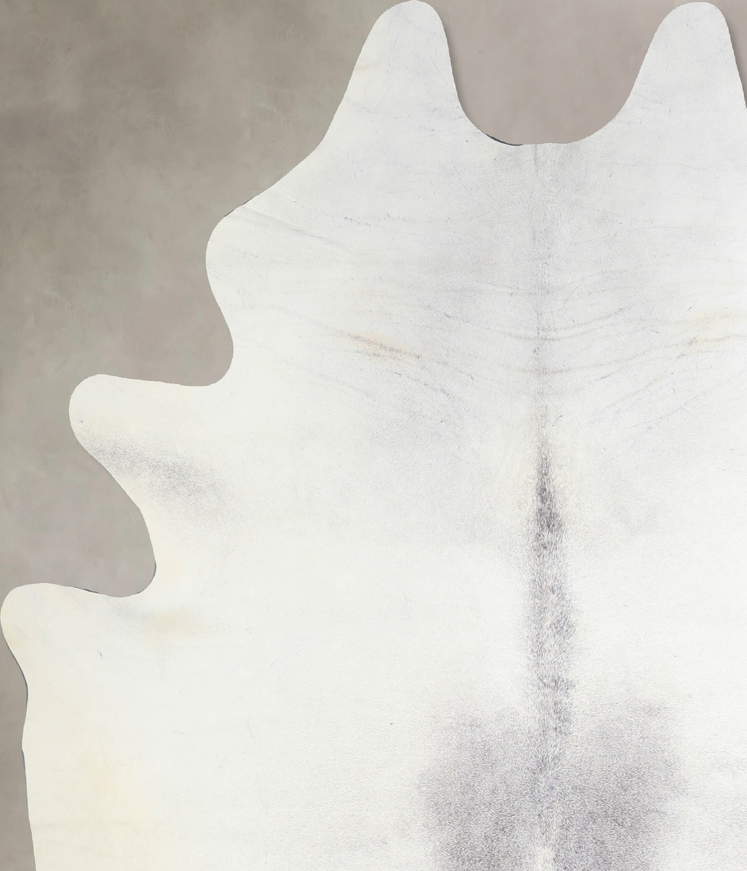 Medium Grey X-Large Brazilian Cowhide Rug 7'3"H x 5'11"W #A33526 by Hu