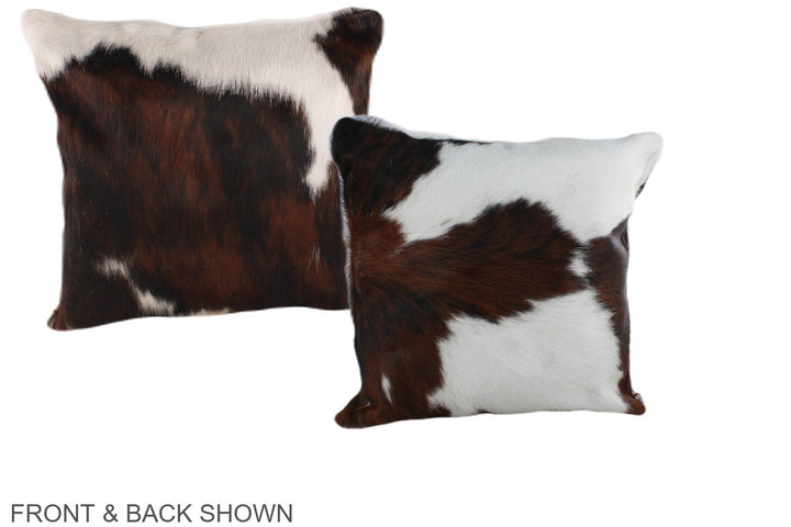 Tricolor 16"x16" Brazilian Cowhide Pillow #A39041 by Hudson Hides