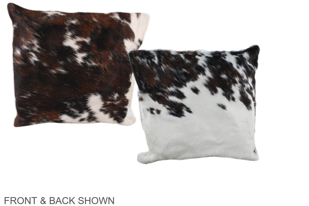 Tricolor 16"x16" Brazilian Cowhide Pillow #A39050 by Hudson Hides