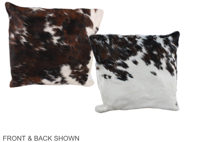 Tricolor 16"x16" Brazilian Cowhide Pillow #A39050 by Hudson Hides
