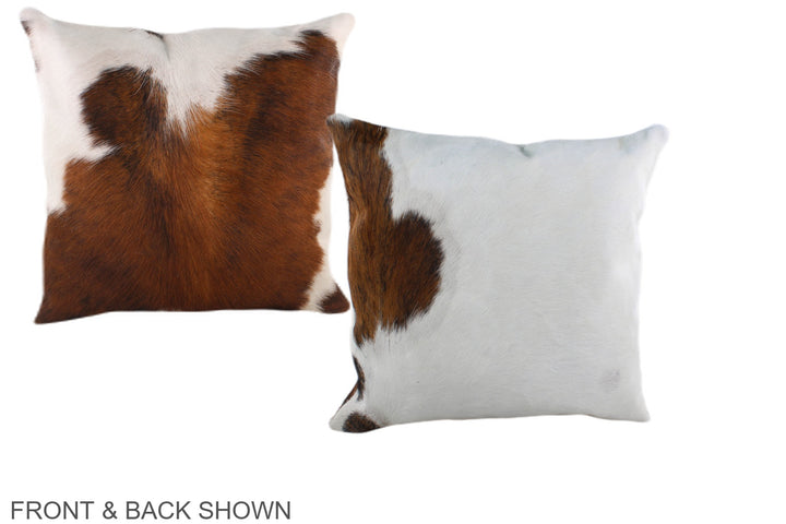 Tricolor 16"x16" Brazilian Cowhide Pillow #A39051 by Hudson Hides