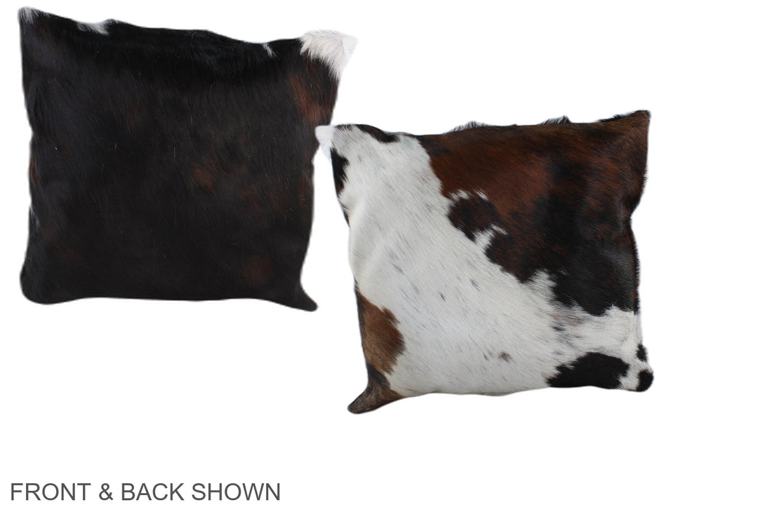 Tricolor 16"x16" Brazilian Cowhide Pillow #A39057 by Hudson Hides