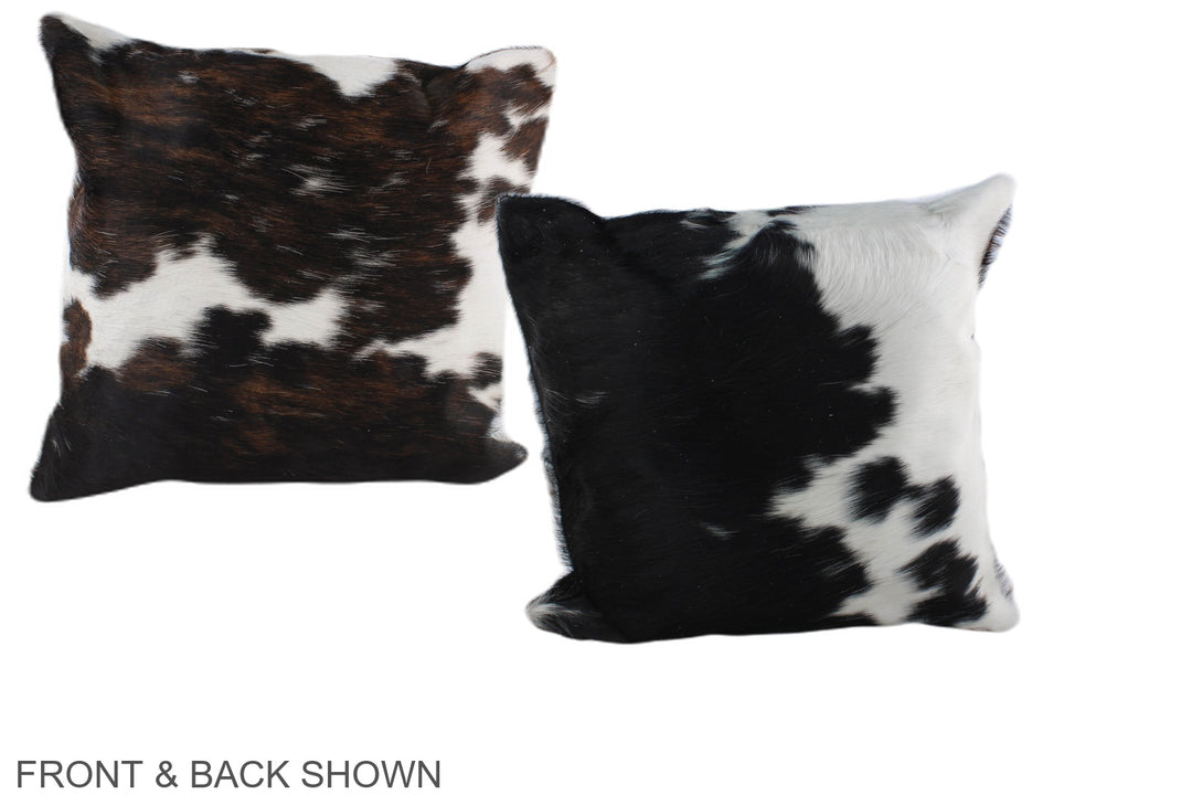 Tricolor 16"x16" Brazilian Cowhide Pillow #A39061 by Hudson Hides