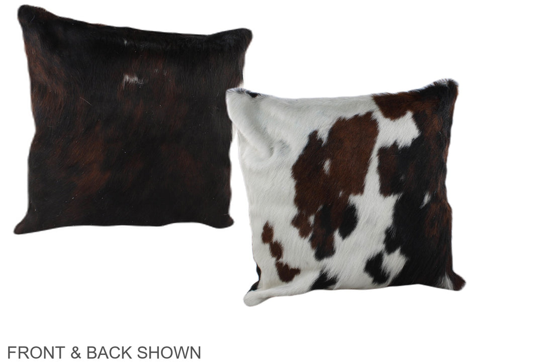 Tricolor 16"x16" Brazilian Cowhide Pillow #A39063 by Hudson Hides