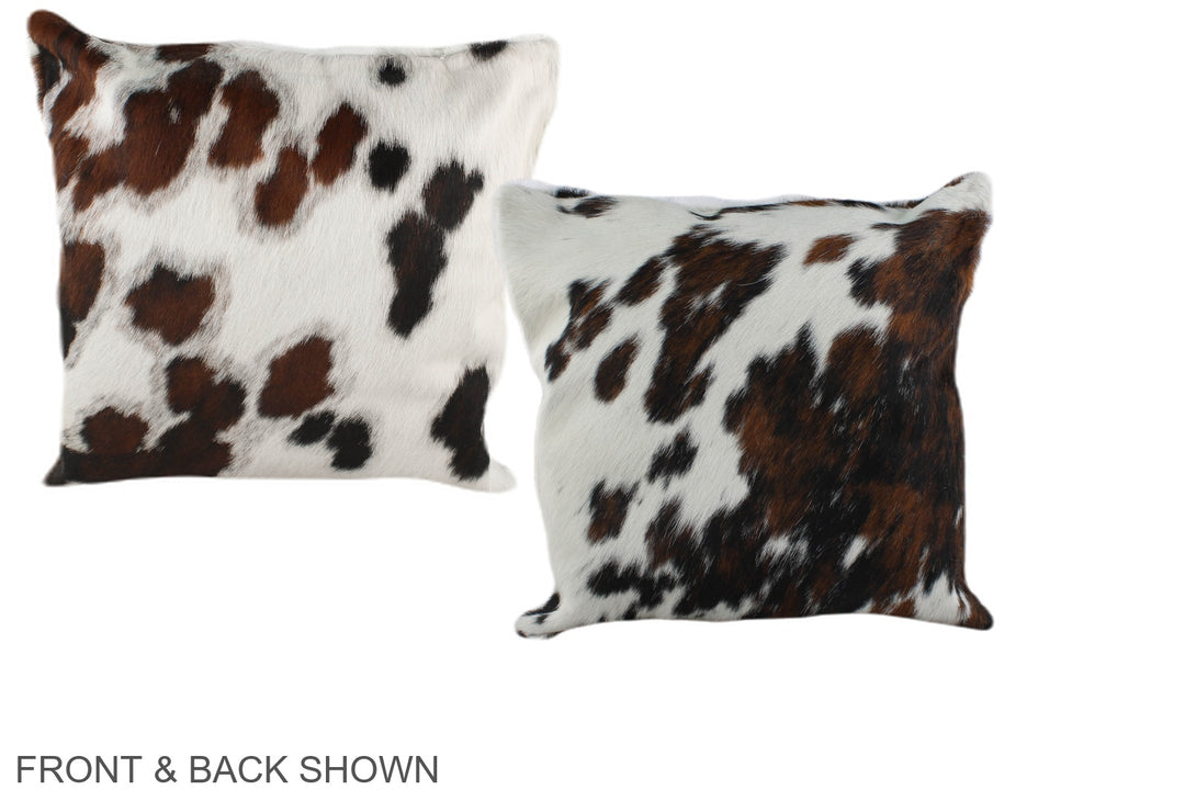 Tricolor 16"x16" Brazilian Cowhide Pillow #A39068 by Hudson Hides