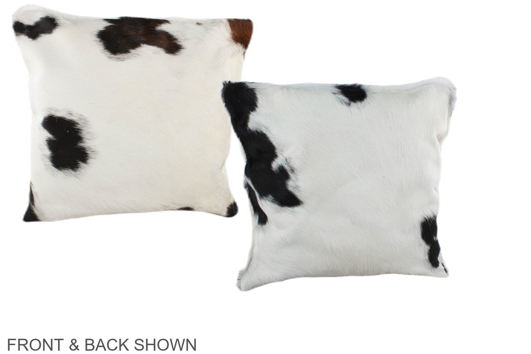 Tricolor 16"x16" Brazilian Cowhide Pillow #A39069 by Hudson Hides