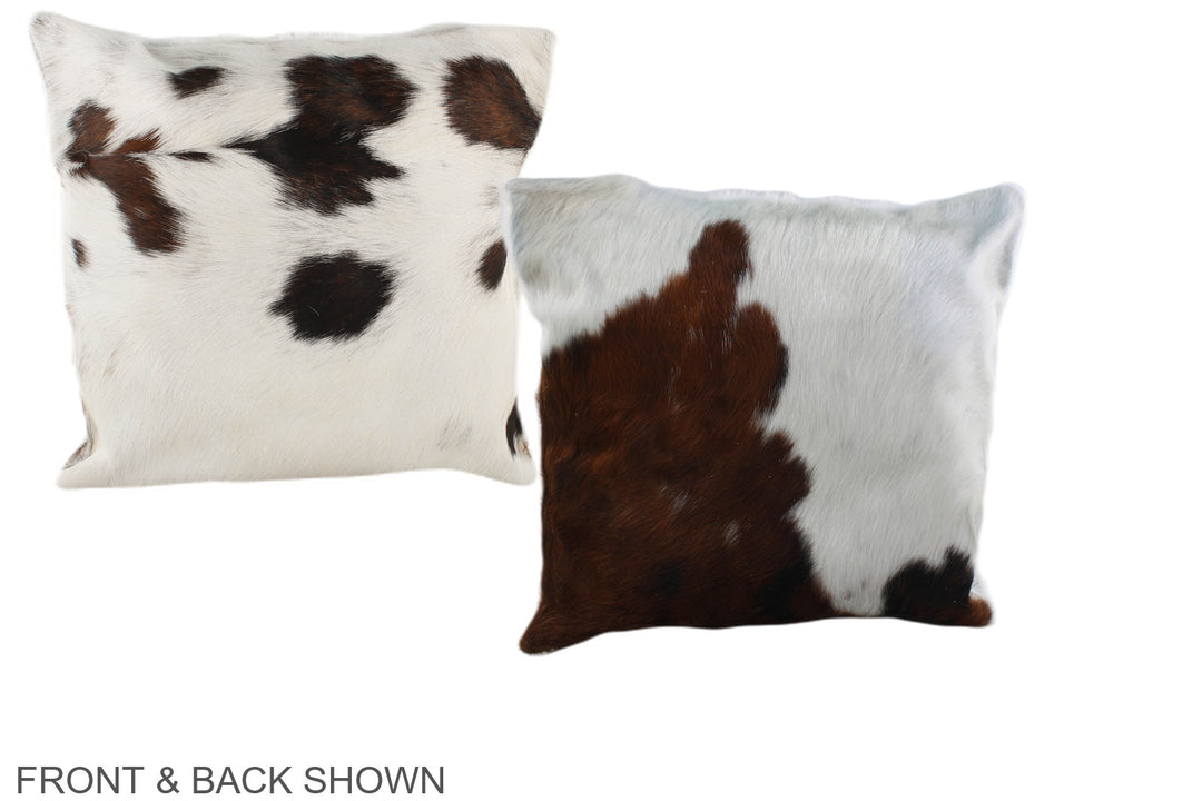 Tricolor 16"x16" Brazilian Cowhide Pillow #A39072 by Hudson Hides