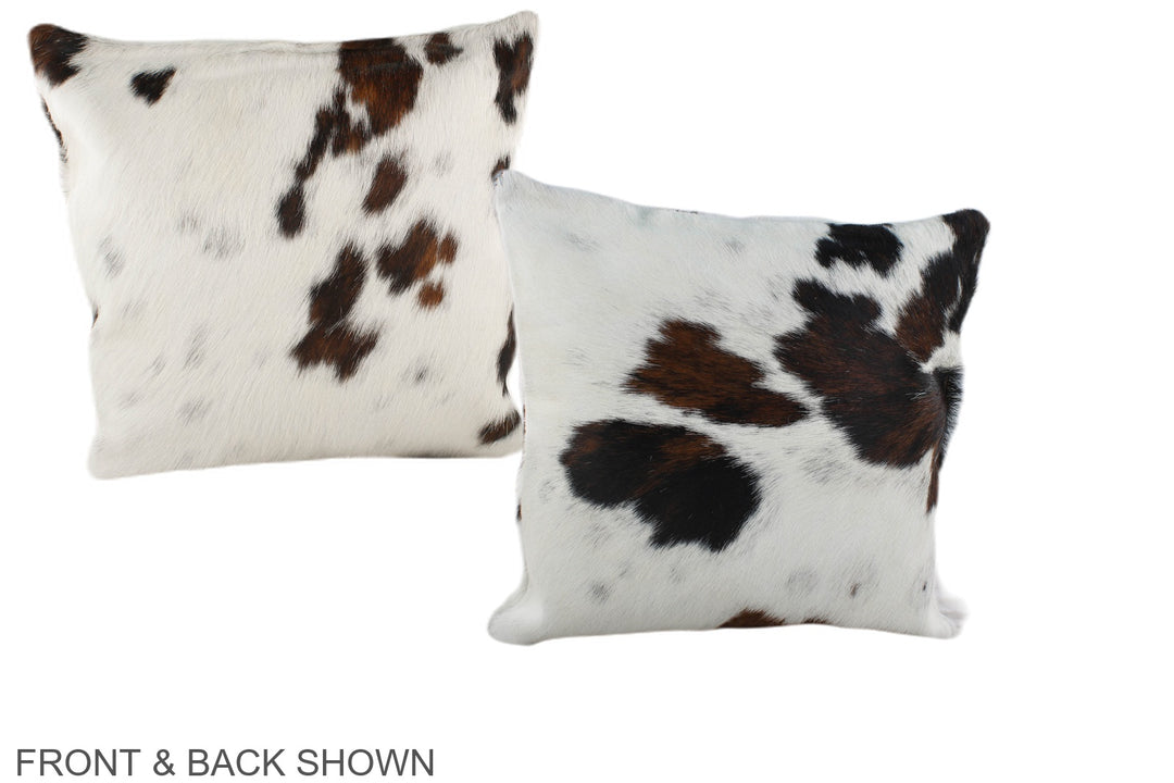 Tricolor 16"x16" Brazilian Cowhide Pillow #A39073 by Hudson Hides