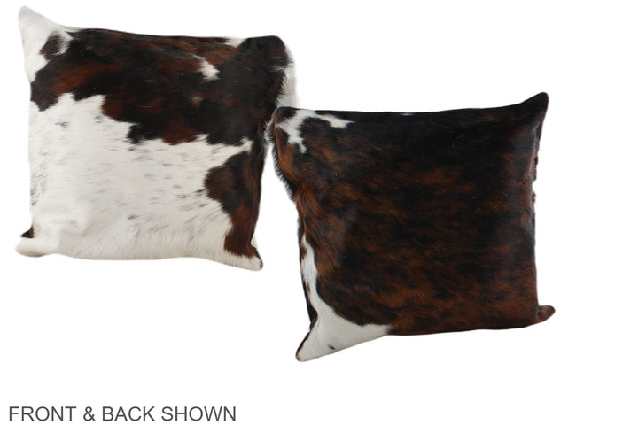 Tricolor 16"x16" Brazilian Cowhide Pillow #A39074 by Hudson Hides