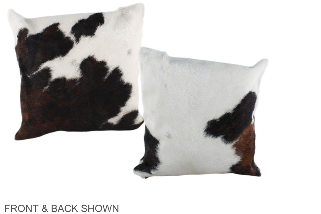 Tricolor 16"x16" Brazilian Cowhide Pillow #A39083 by Hudson Hides