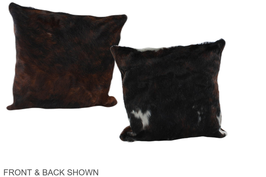 Tricolor 16"x16" Brazilian Cowhide Pillow #A39086 by Hudson Hides