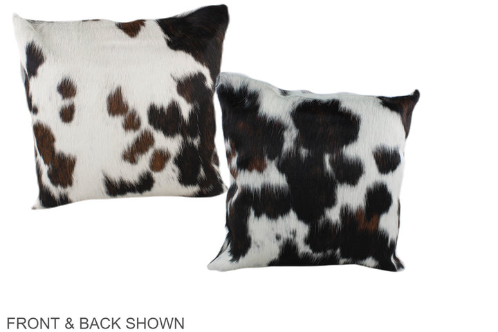 Tricolor 16"x16" Brazilian Cowhide Pillow #A39087 by Hudson Hides
