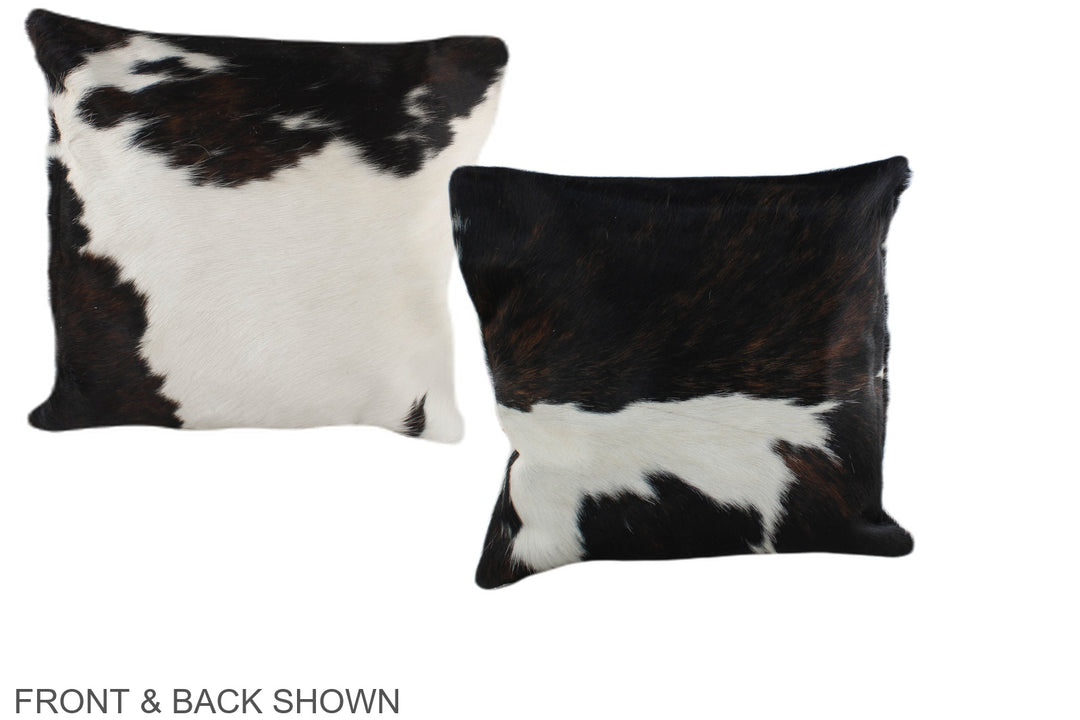Tricolor 16"x16" Brazilian Cowhide Pillow #A39094 by Hudson Hides