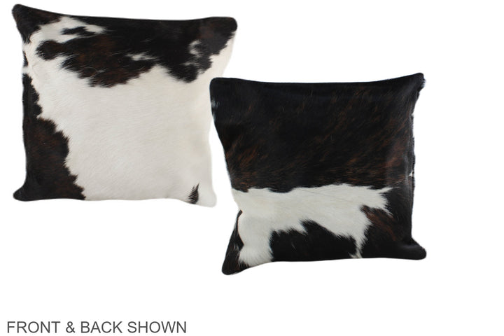 Tricolor 16"x16" Brazilian Cowhide Pillow #A39094 by Hudson Hides