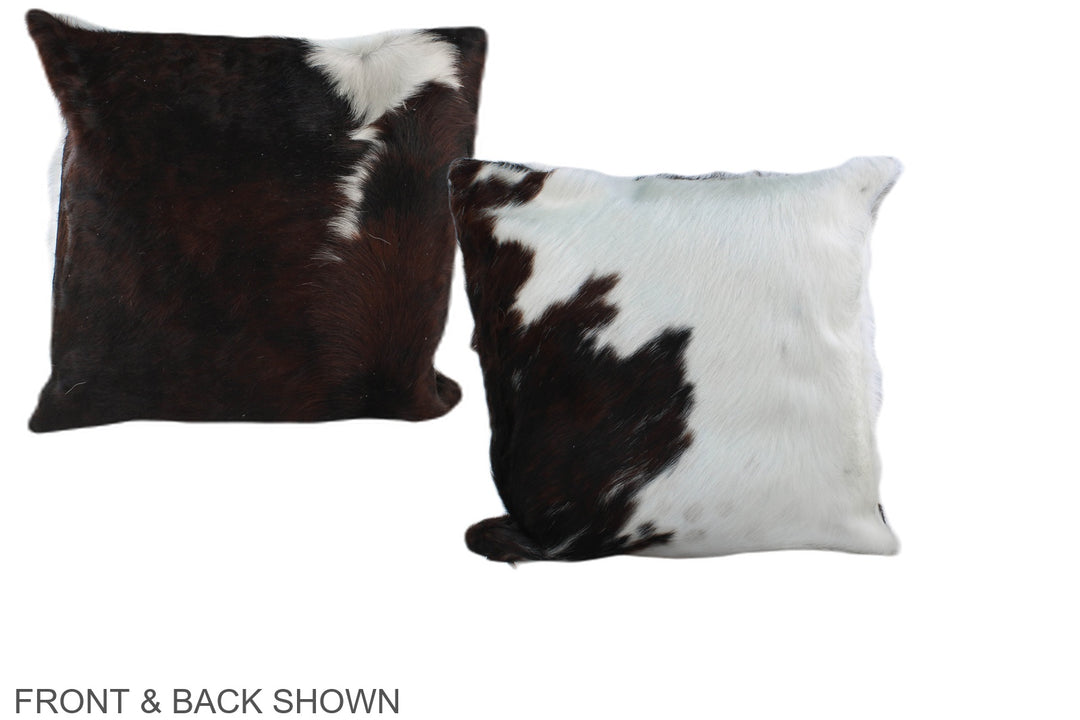 Tricolor 16"x16" Brazilian Cowhide Pillow #A39096 by Hudson Hides