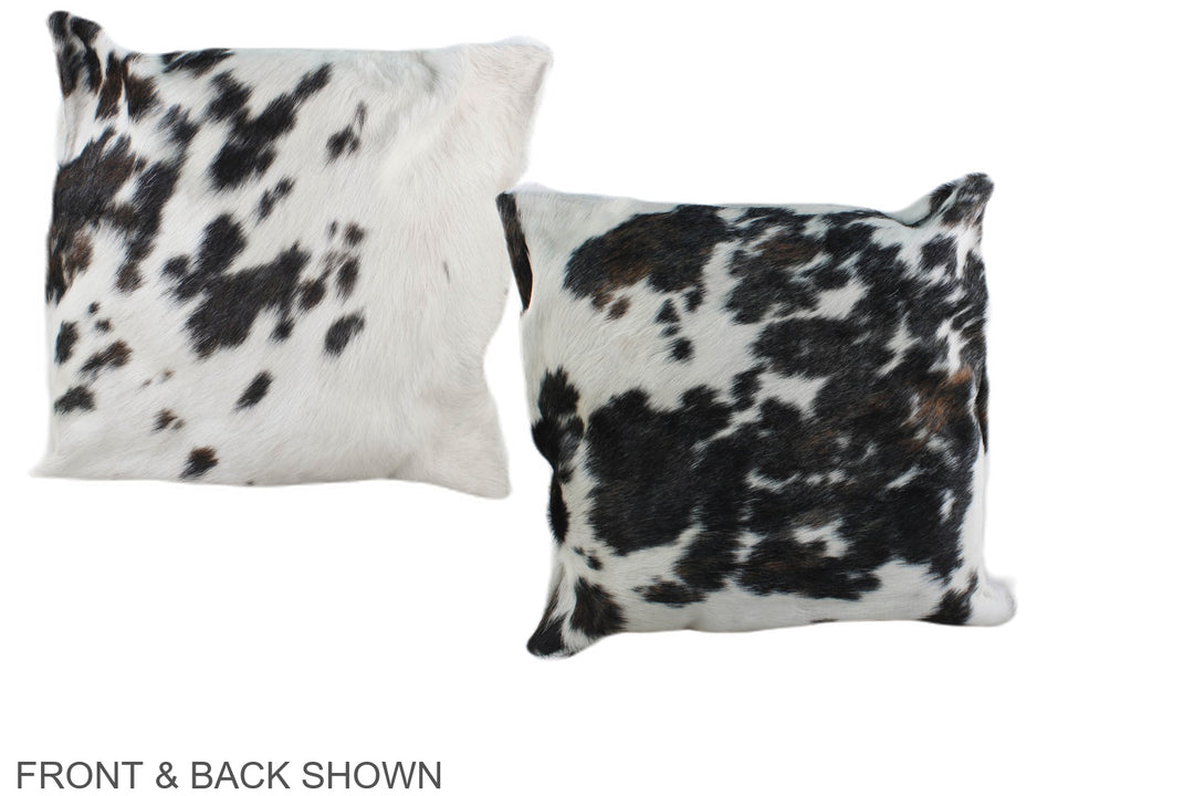 Tricolor 16"x16" Brazilian Cowhide Pillow #A39109 by Hudson Hides