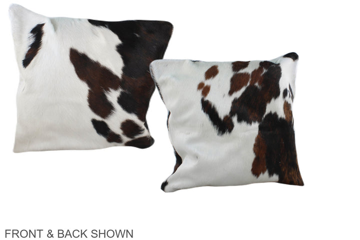 Tricolor 16"x16" Brazilian Cowhide Pillow #A39116 by Hudson Hides