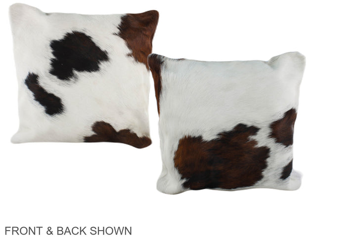 Tricolor 16"x16" Brazilian Cowhide Pillow #A39119 by Hudson Hides