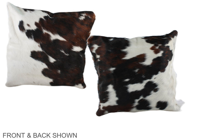 Tricolor 16"x16" Brazilian Cowhide Pillow #A39121 by Hudson Hides