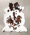 Tricolor X-Large European Cowhide Rug 6'10