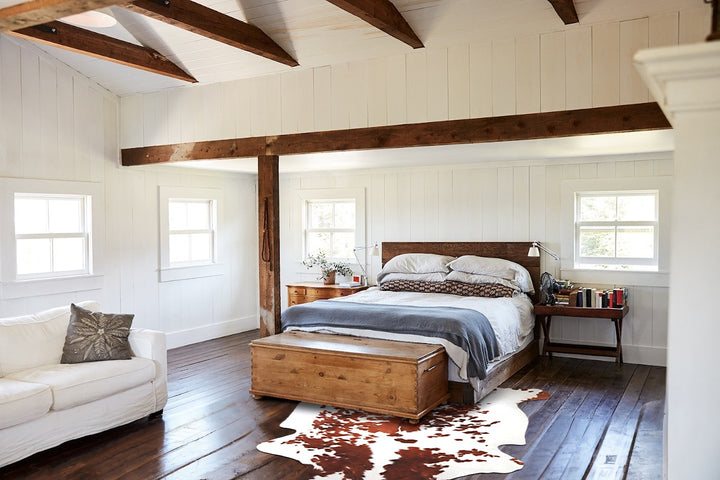 Tricolor X-Large European Cowhide Rug 6'11"H x 6'5"W #A40000 by Hudson Hides