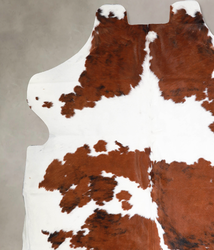 Tricolor X-Large European Cowhide Rug 6'10"H x 7'1"W #A40013 by Hudson Hides