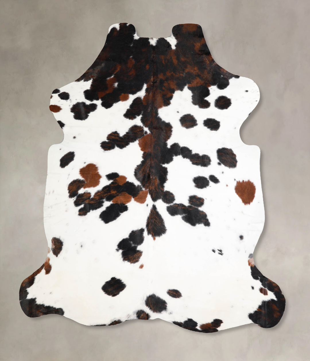 Tricolor X-Large European Cowhide Rug 6'10"H x 6'0"W #A40019 by Hudson