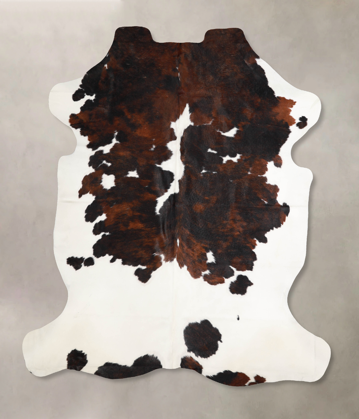 Tricolor X-Large European Cowhide Rug 7'3"H x 6'0"W #A40132 by Hudson Hides