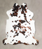 Tricolor X-Large European Cowhide Rug 7'1