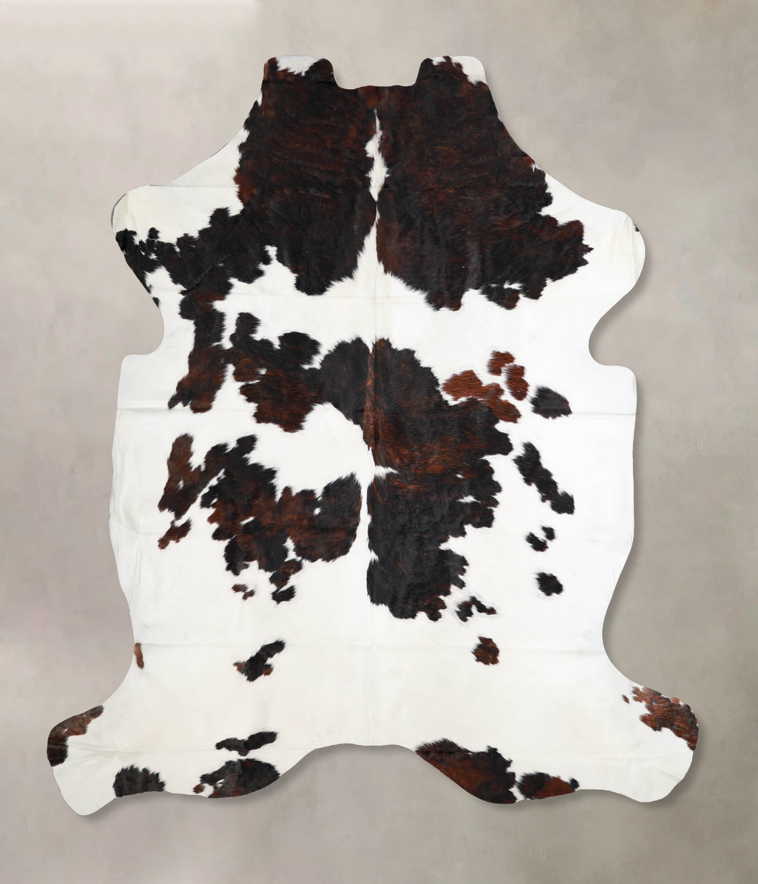 Tricolor X-Large European Cowhide Rug 7'2"H x 6'8"W #A40157 by Hudson