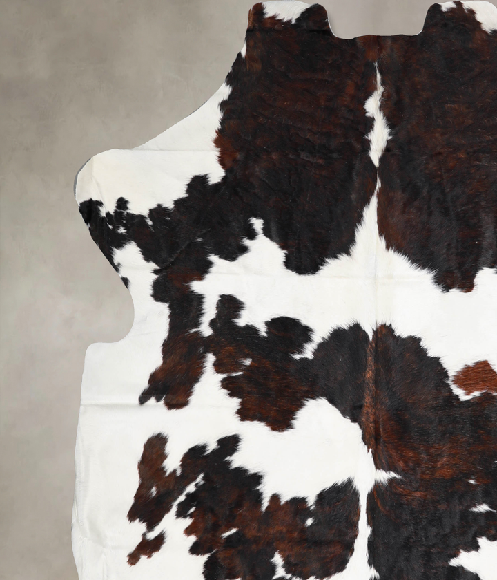 Tricolor X-Large European Cowhide Rug 7'2"H x 6'8"W #A40157 by Hudson Hides