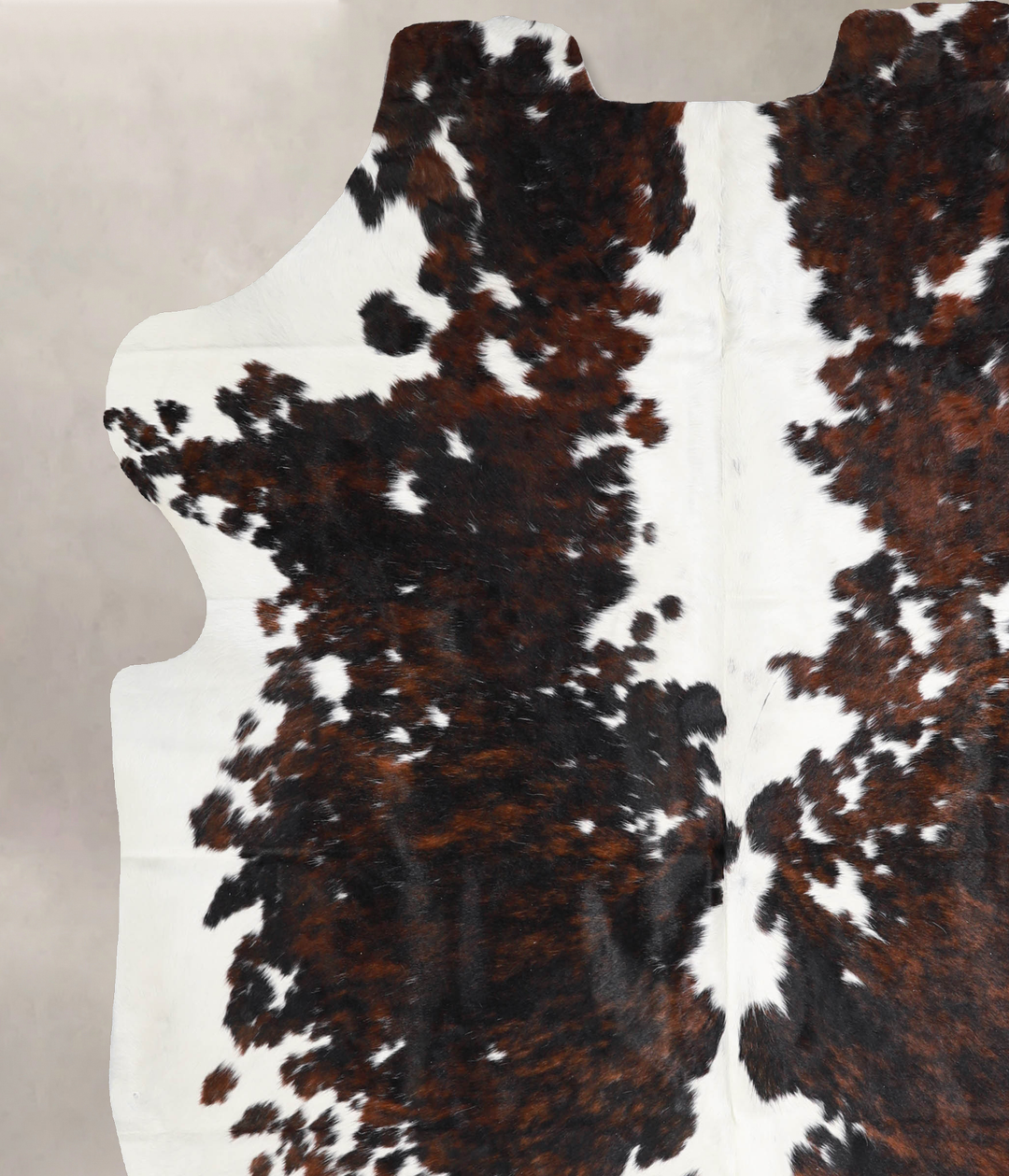 Tricolor X-Large European Cowhide Rug 7'1"H x 6'5"W #A40169 by Hudson