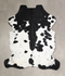 Black and White X-Large European Cowhide Rug 7'2