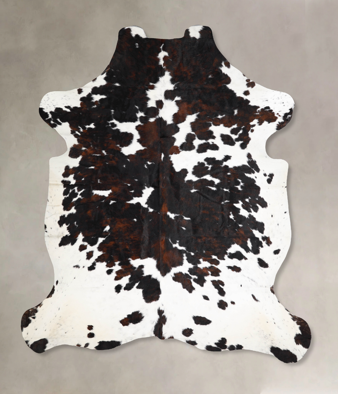 Tricolor X-Large European Cowhide Rug 7'4"H x 6'2"W #A40257 by Hudson