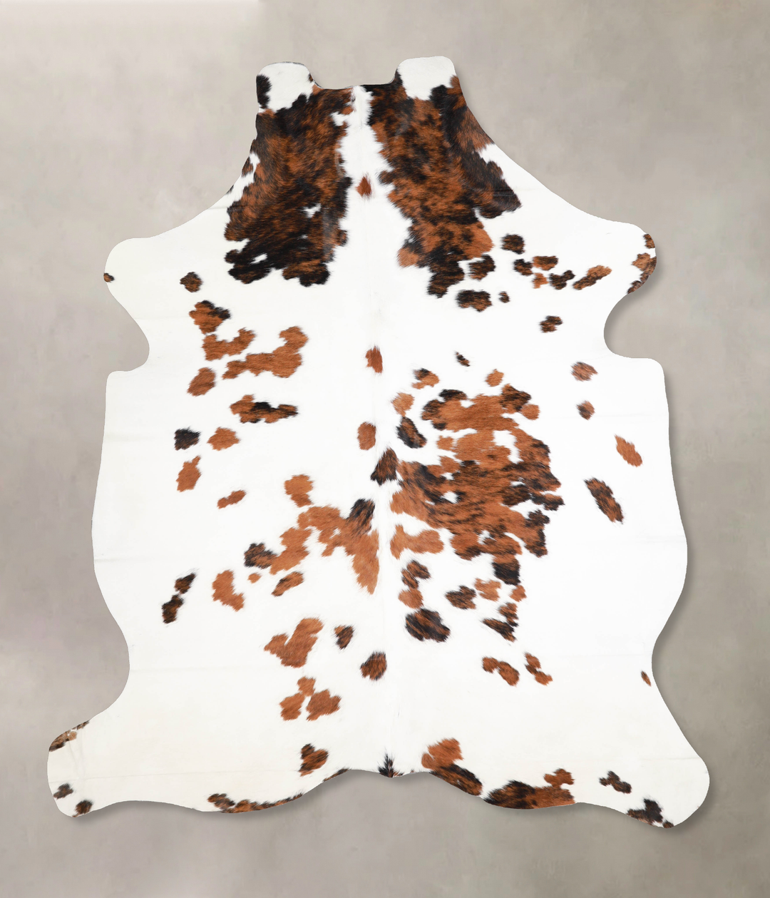 Tricolor X-Large European Cowhide Rug 7'9"H x 6'3"W #A40289 by Hudson