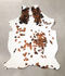 Tricolor X-Large European Cowhide Rug 7'9