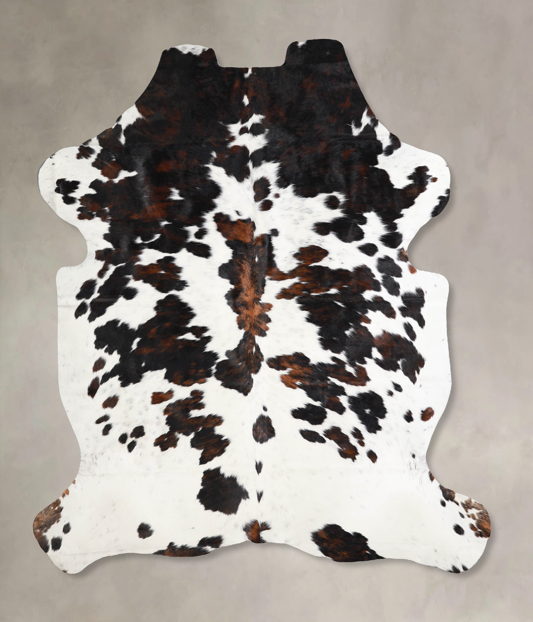 Tricolor X-Large European Cowhide Rug 6'11"H x 5'10"W #A40322 by Hudso